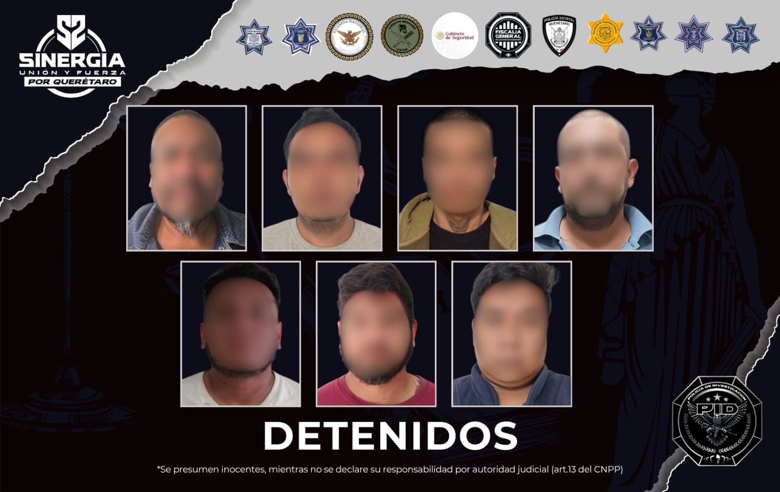 DETIENEN A 7 TRAS CATEOS EN QUERÉTARO