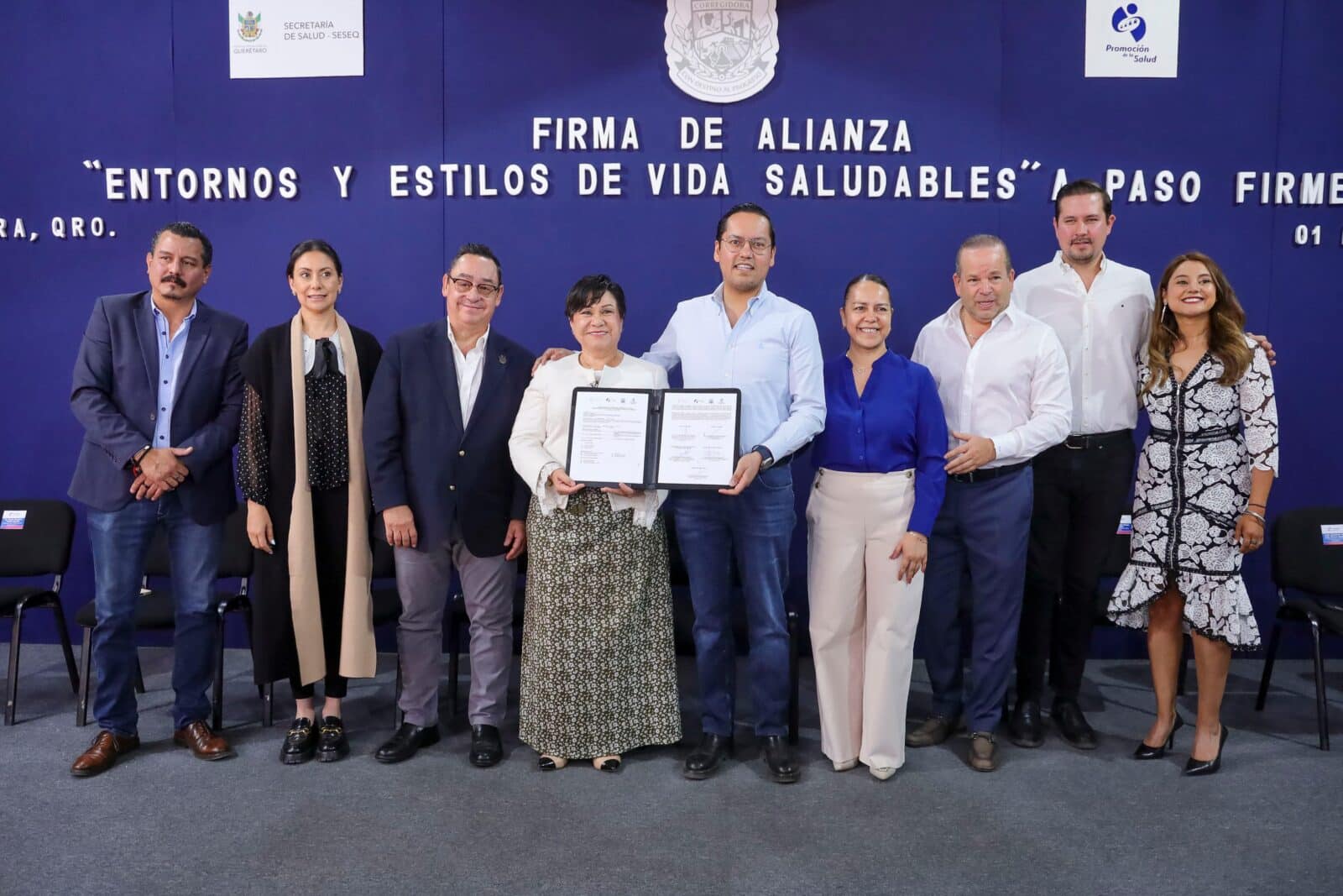 CORREGIDORA FIRMA CONVENIO CON SESEQ