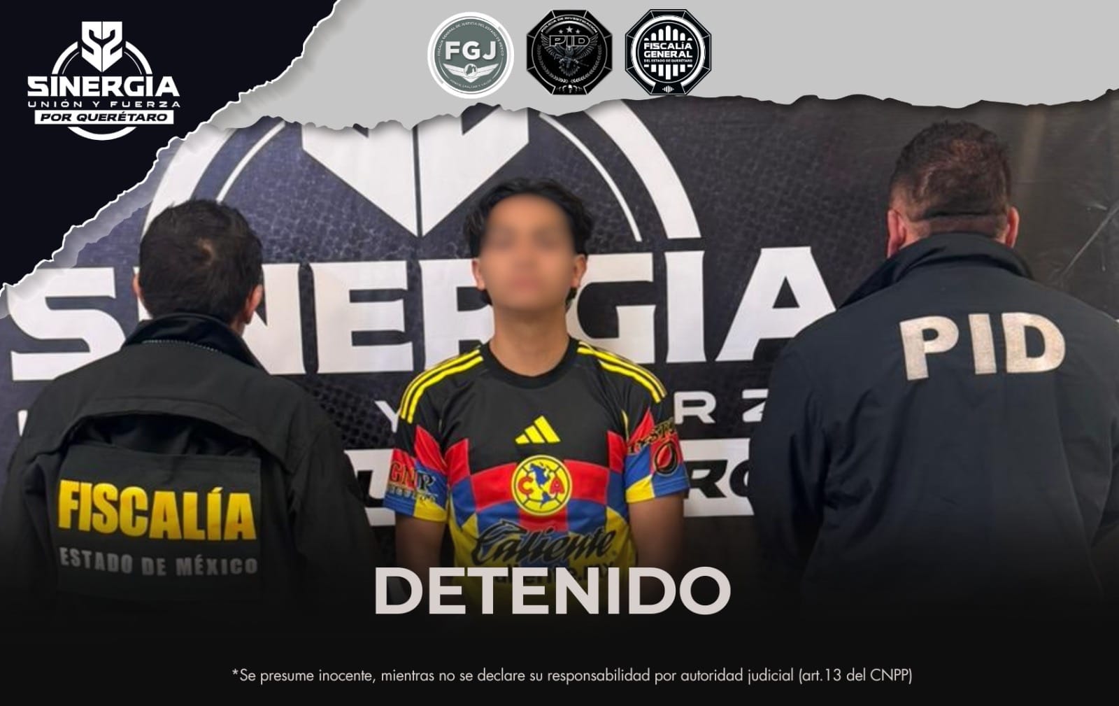 DETENIDO POR ROBO DE VEHÍCULO CON VIOLENCIA