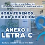 CAMBIA DE OFICINA EL INSTITUTO MUNICIPAL DE DERECHOS HUMANOS