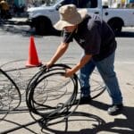 VAN 24 TONELADAS DE CABLEADO RETIRADAS EN LA CAPITAL