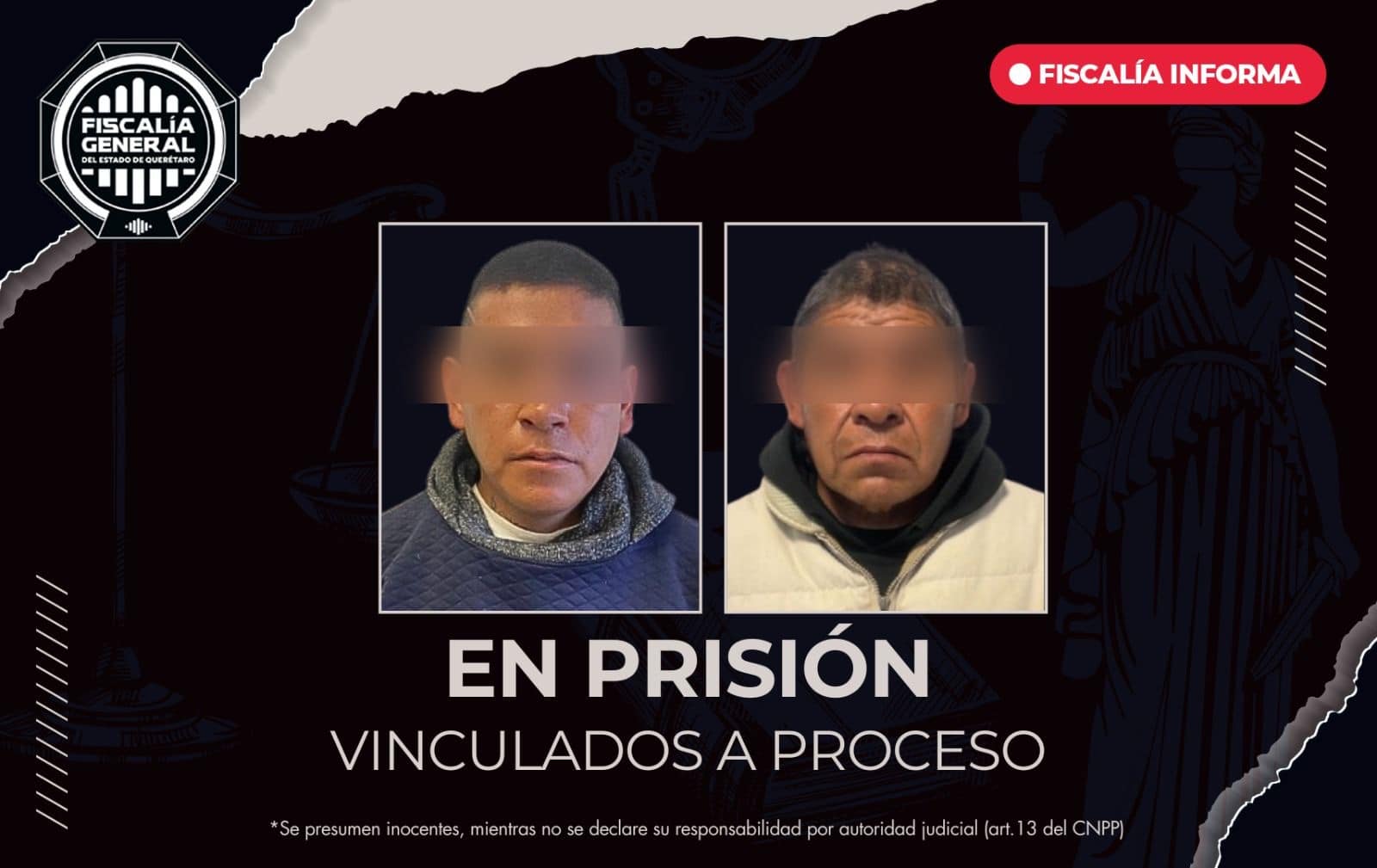 PADRE E HIJO A PRISIÓN POR FEMINICIDIO