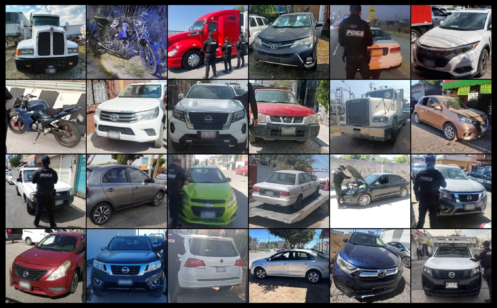 POES RECUPERA 24 AUTOS ROBADOS