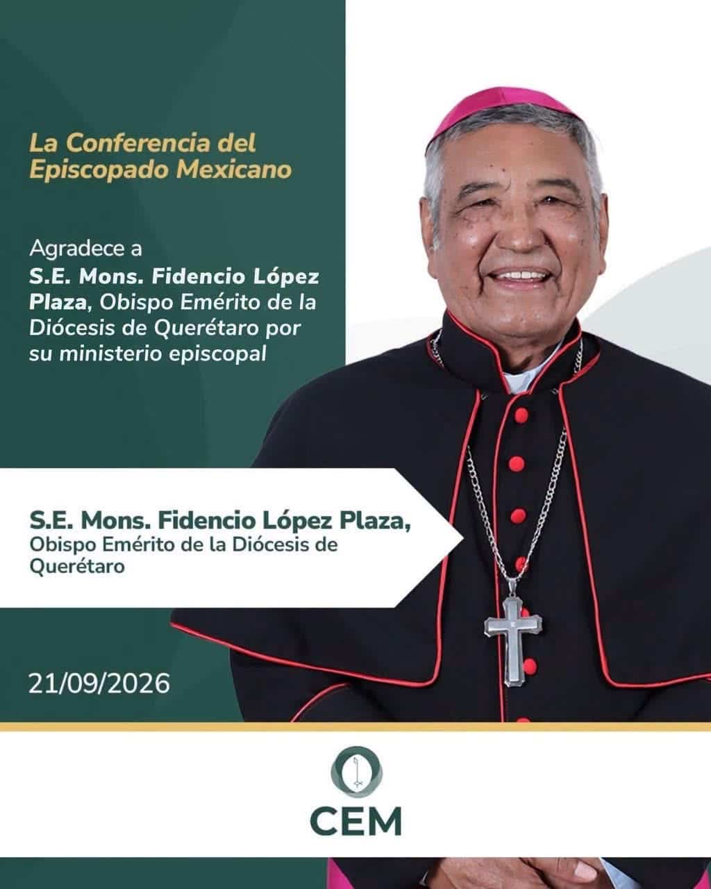 MONSEÑOR FIDENCIO LÓPEZ DEJA EN MARCHA CRECIMIENTO DE LA DIÓCESIS