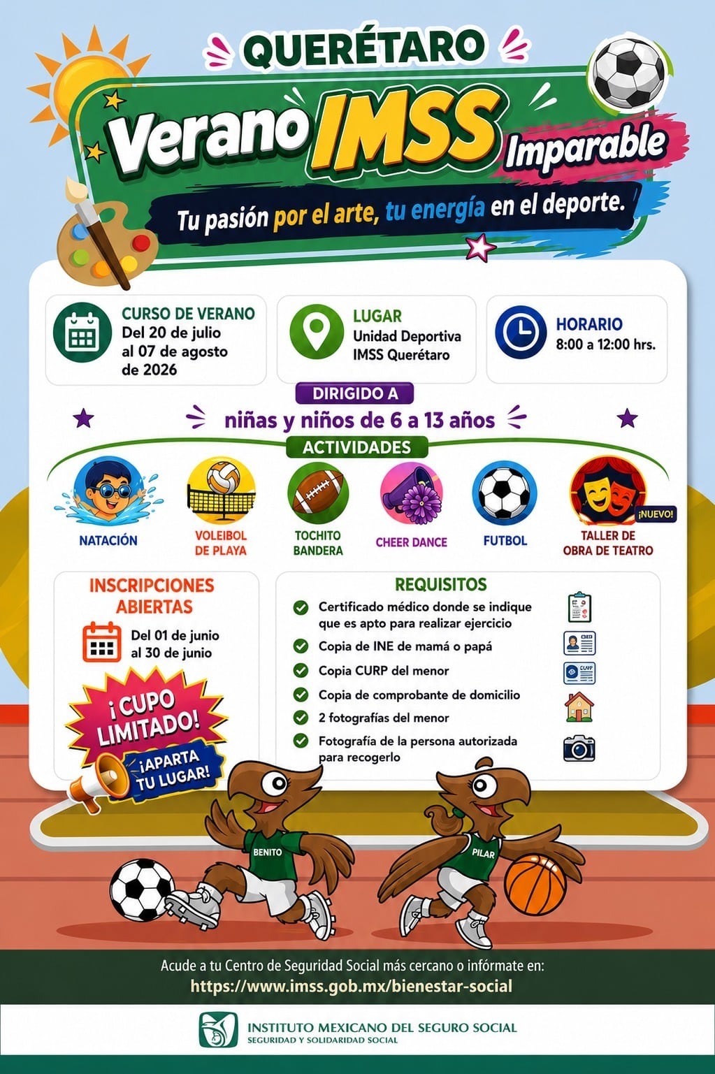 IMSS ABRE INSCRIPCIONES PARA CURSO SE VERANO