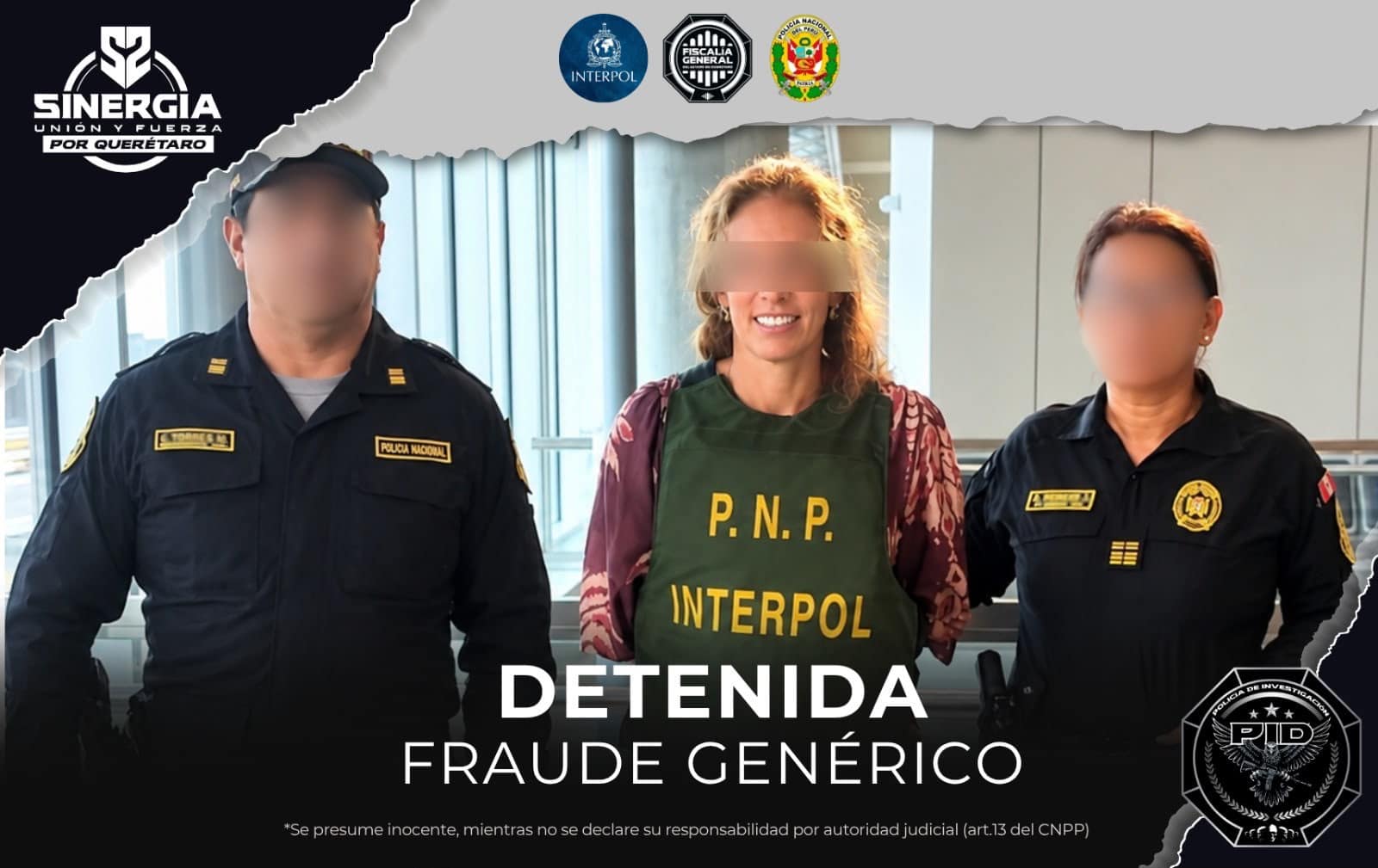 DETIENEN EN PERÚ A ACUSADA DE FRAUDE EN QUERÉTARO
