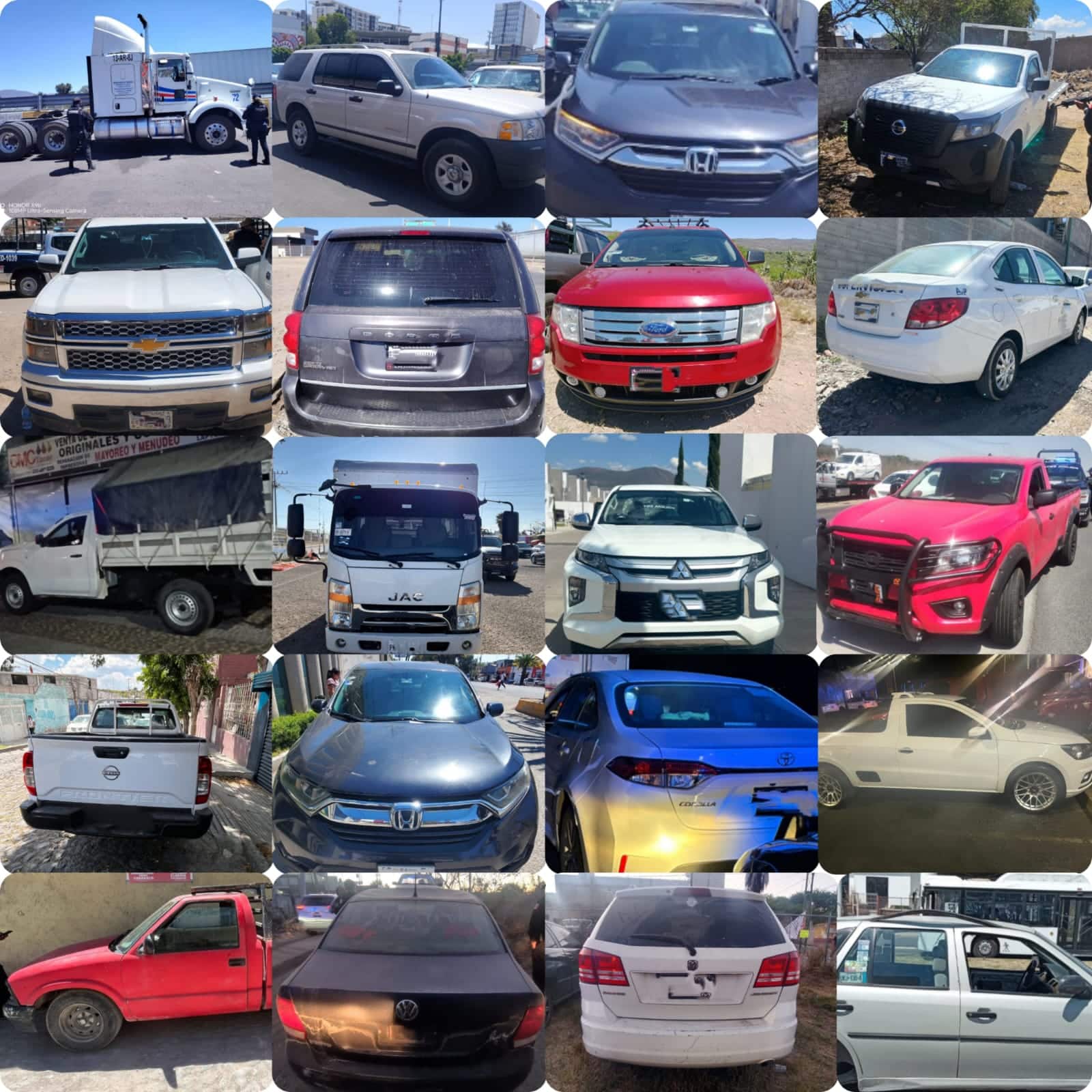 POES RECUPERA 20 VEHÍCULOS ROBADOS